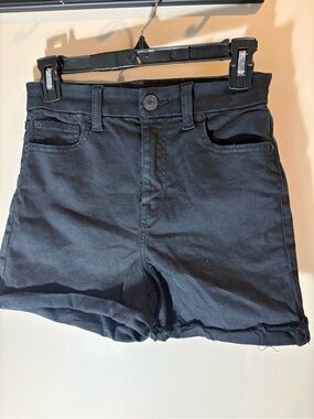 American Eagle Outfitters Black Stretch Denim Shorts
